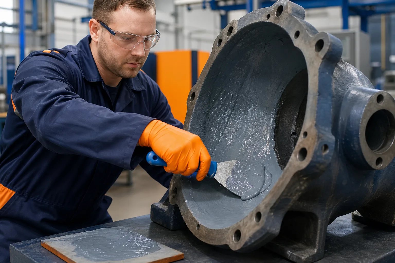 Industrial repair product series applied to metal, pipe, coating, and elastomer substrates