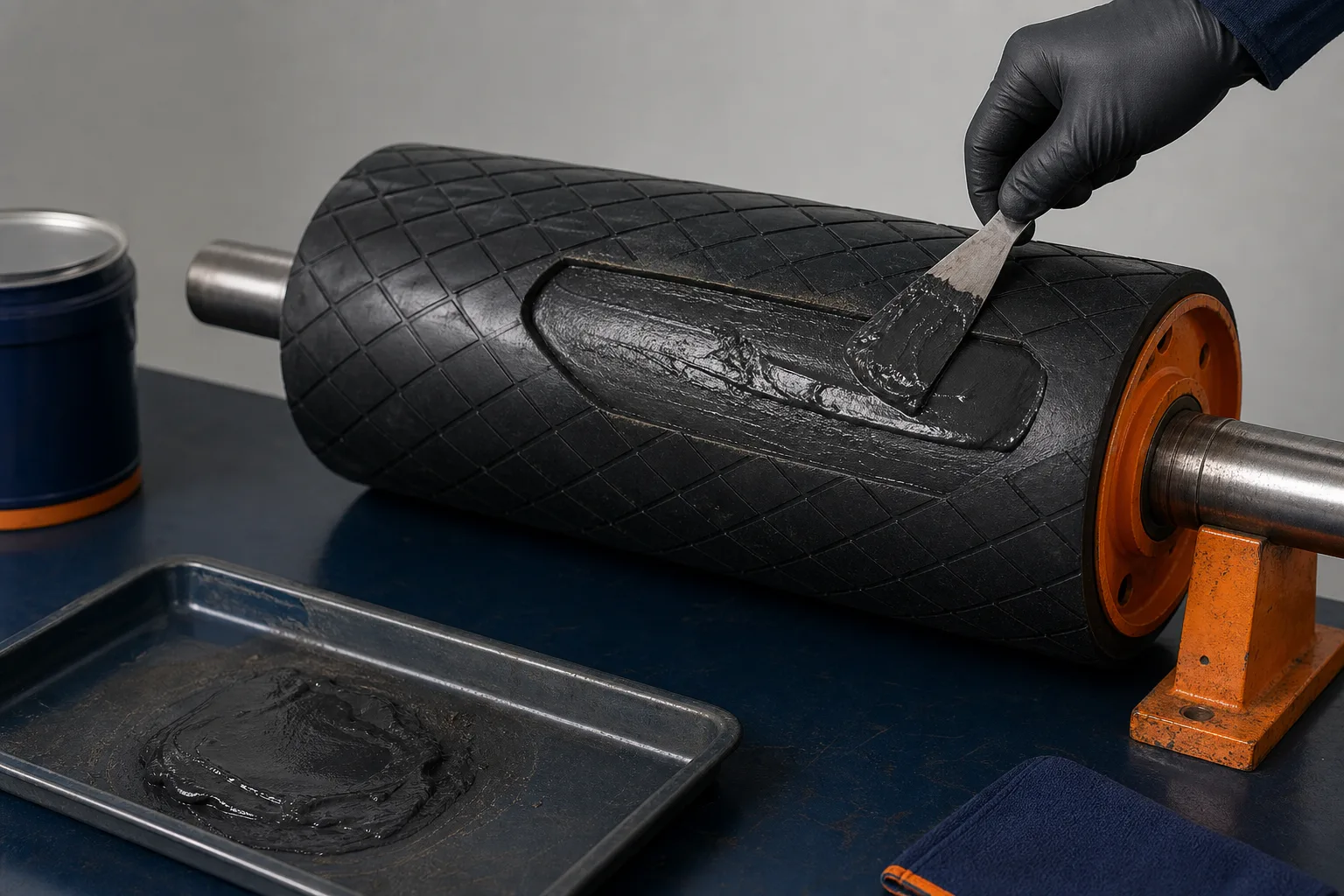 Industrial repair material routes for metal, pipe, lining, and elastomer applications