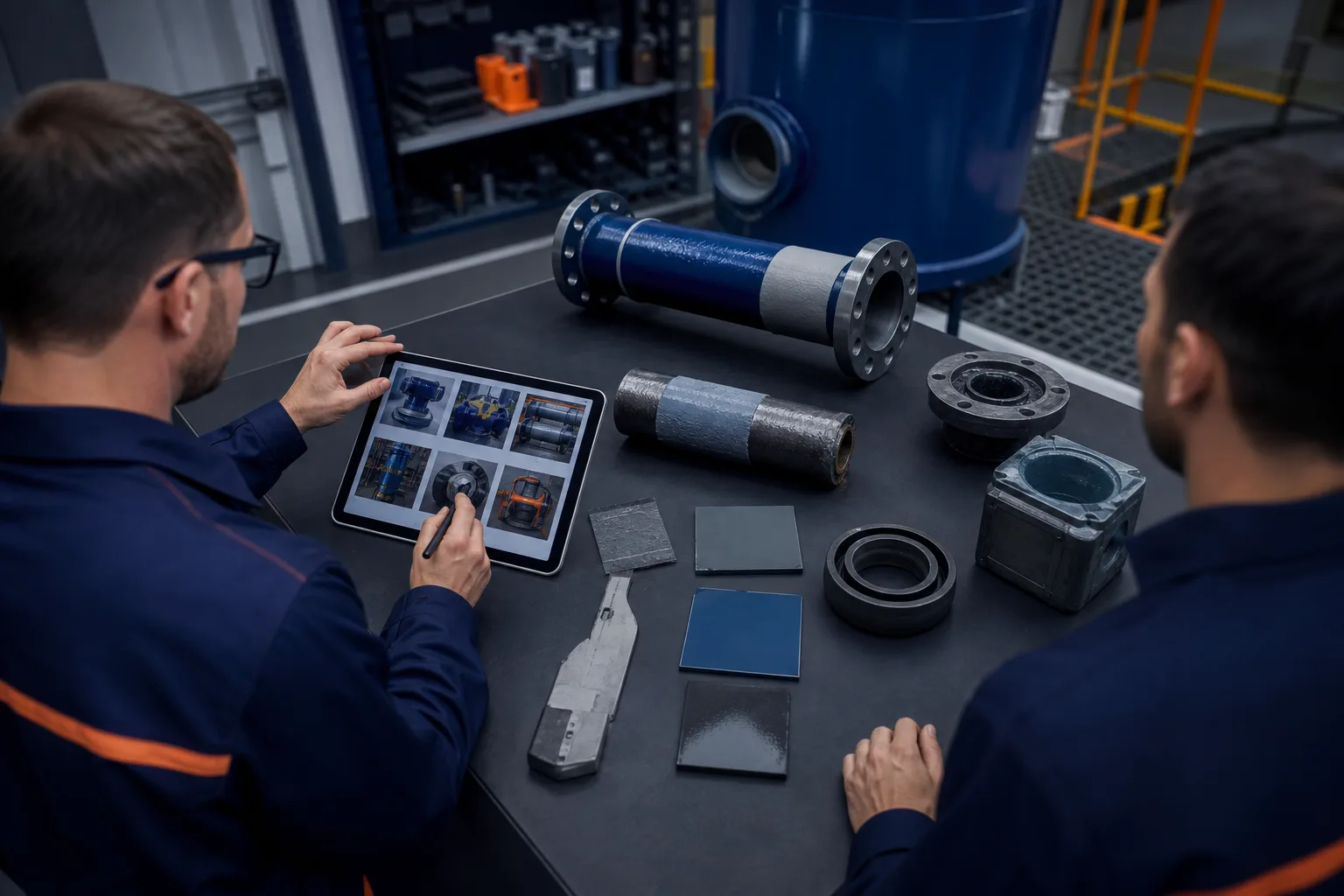Industrial repair product categories organized by application