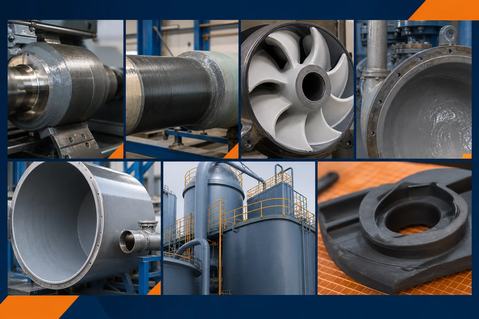 Industrial repair product categories organized by application