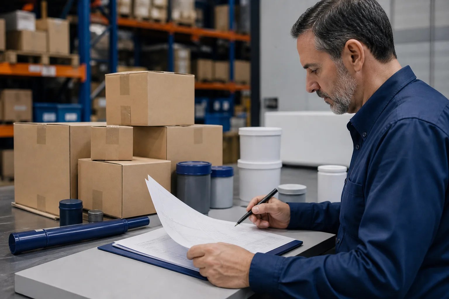 Industrial supply and export documentation prepared for a regional distribution discussion
