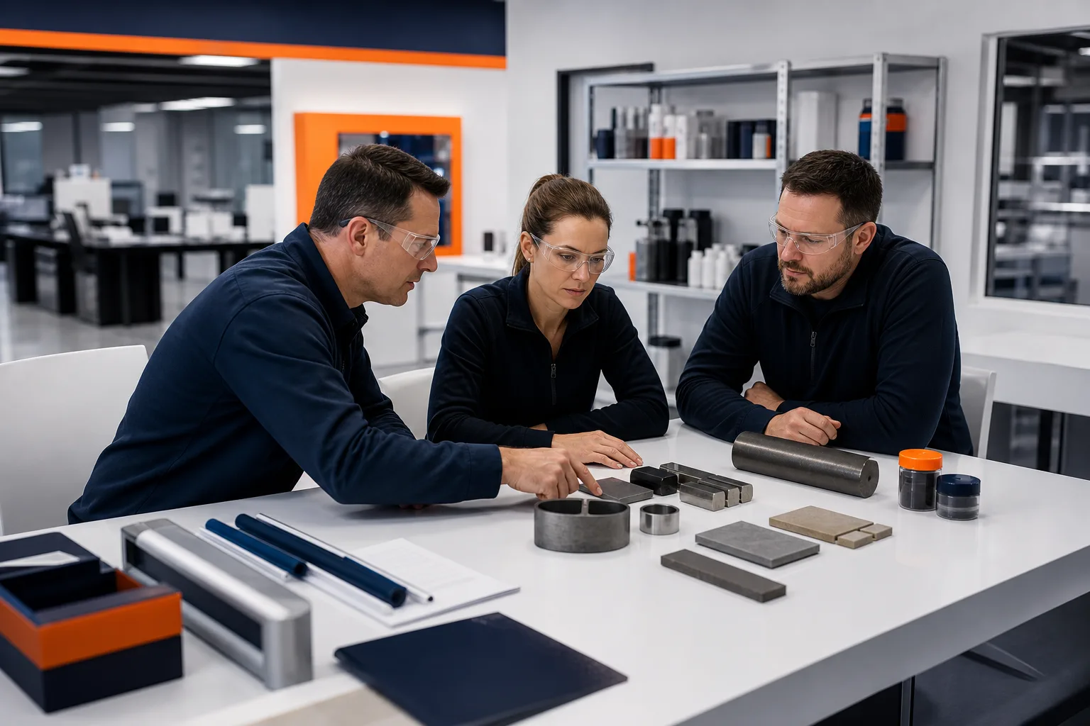 Chemical manufacturing and repair material development teams