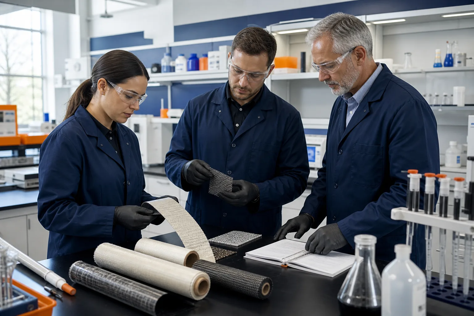 Chemical manufacturing and repair material development teams