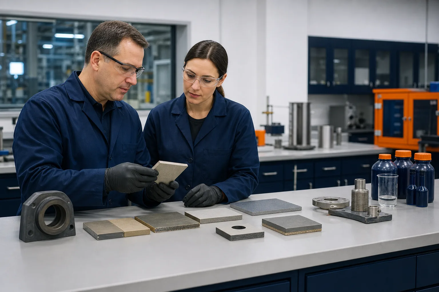 Chemical manufacturing and repair material development teams
