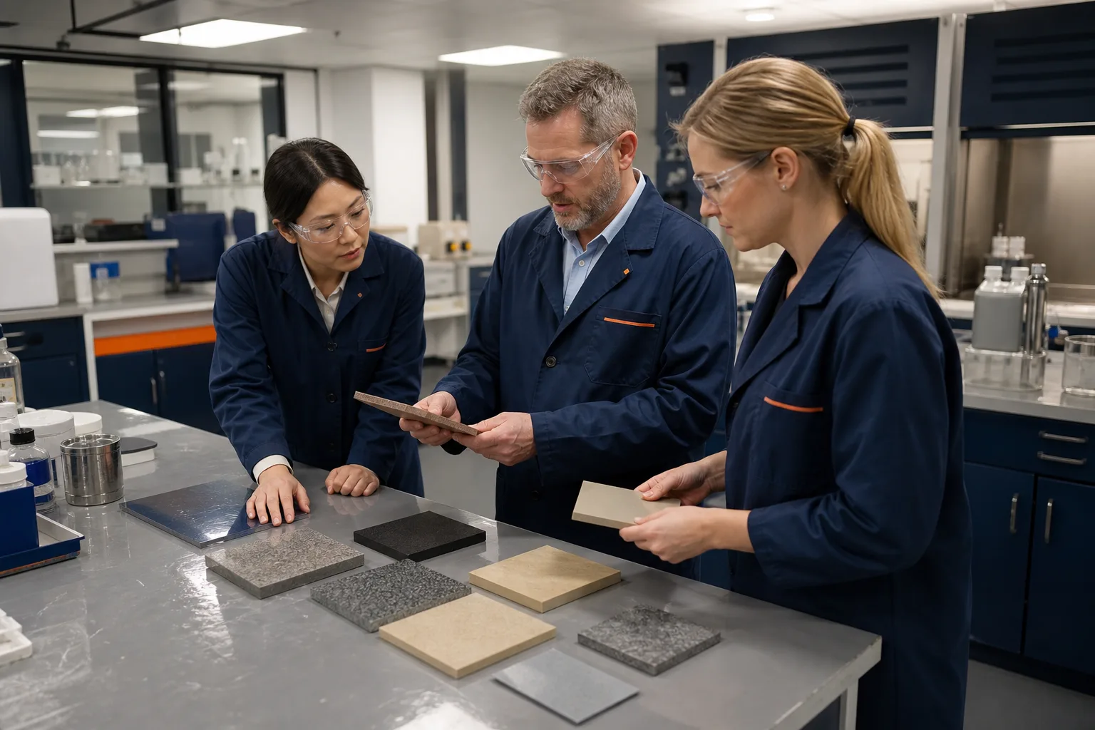 Chemical manufacturing and repair material development teams
