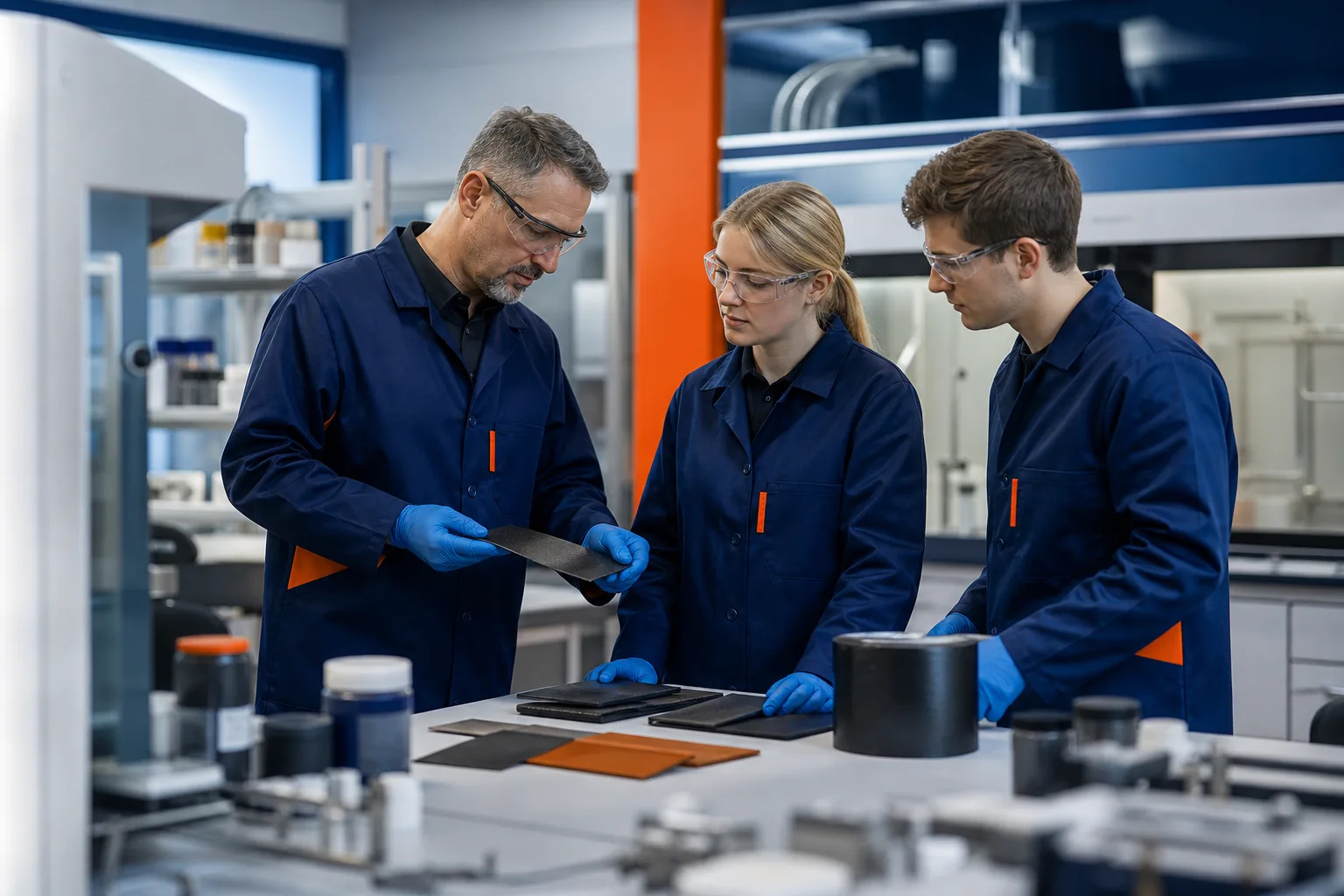 Chemical manufacturing and repair material development teams