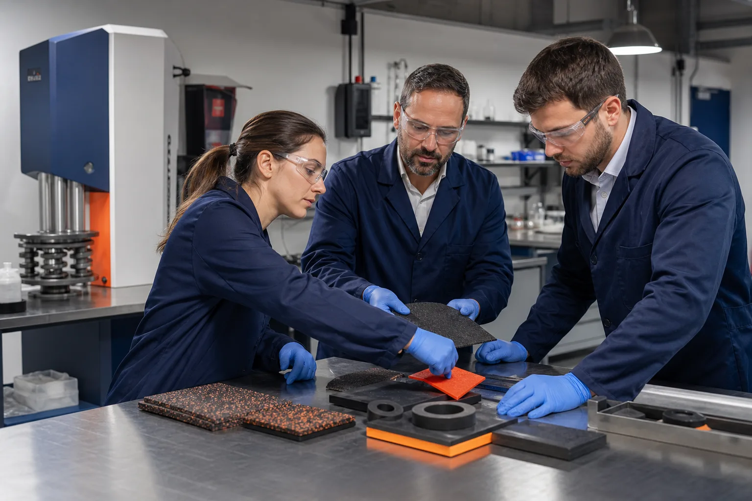 Quality team reviewing manufacturing and batch documentation