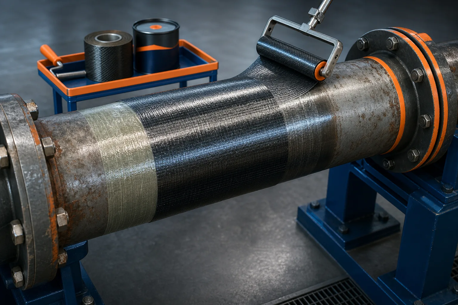 Seven industrial repair material application categories