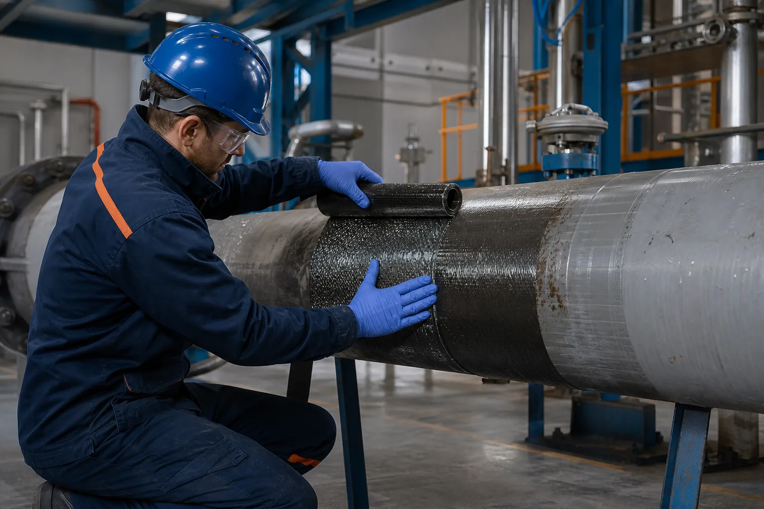 Industrial equipment repair scenes representing ZDSChem product categories