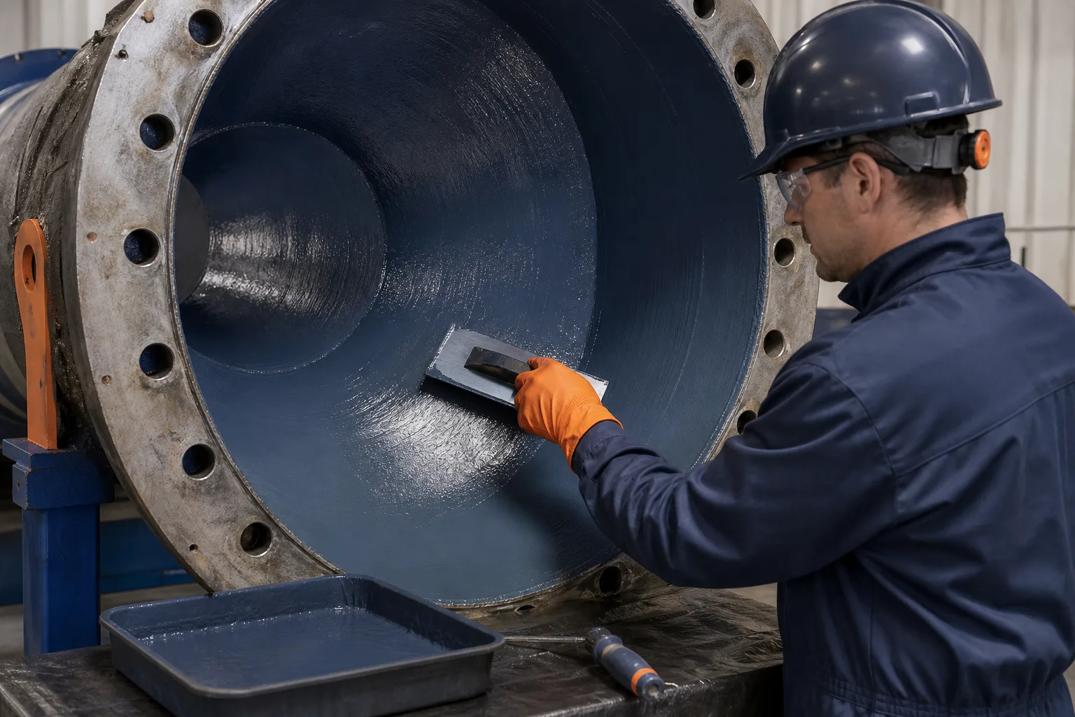 Industrial equipment repair scenes representing ZDSChem product categories