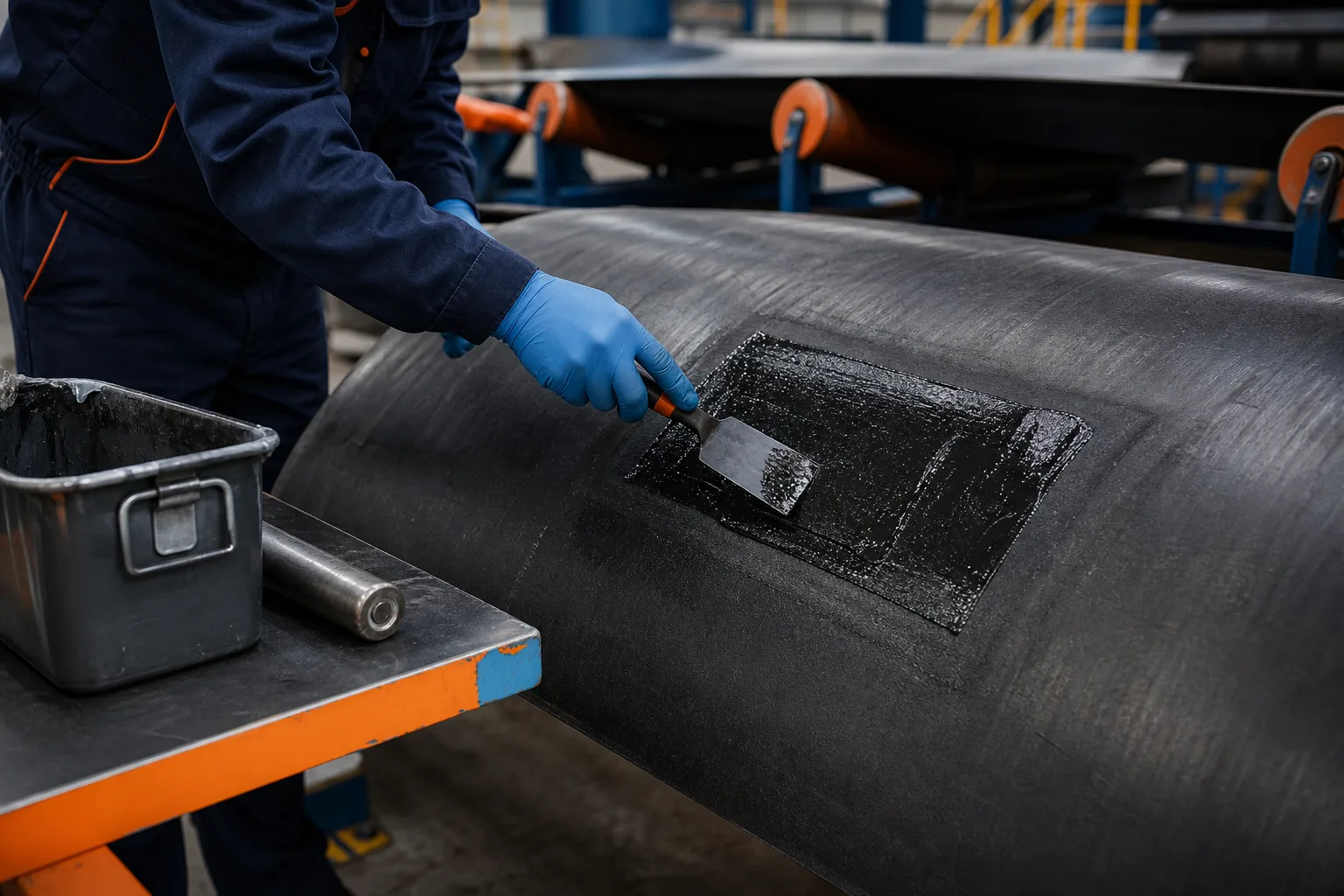 Industrial equipment repair scenes representing ZDSChem product categories