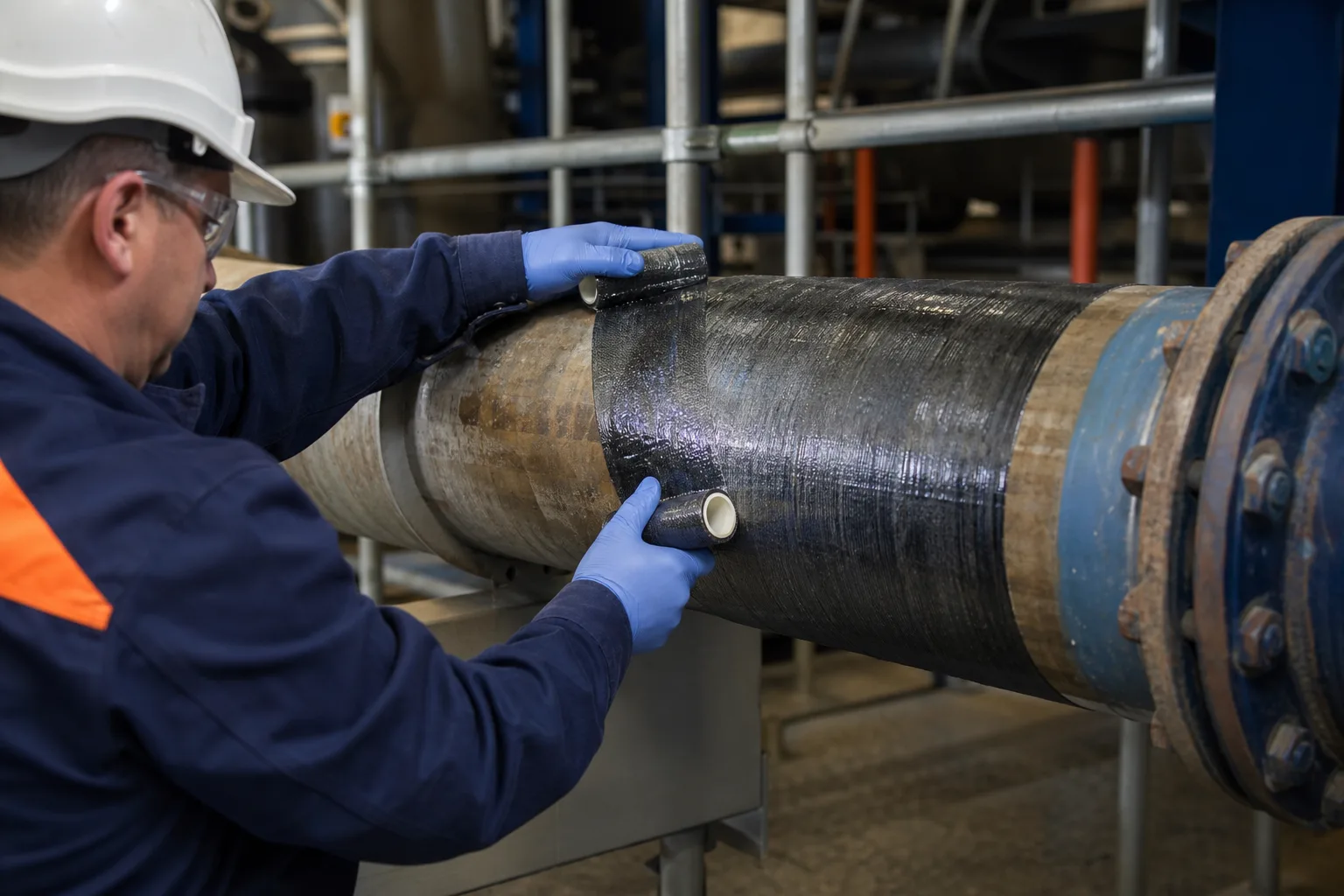 Industrial repair material category evaluation scenes