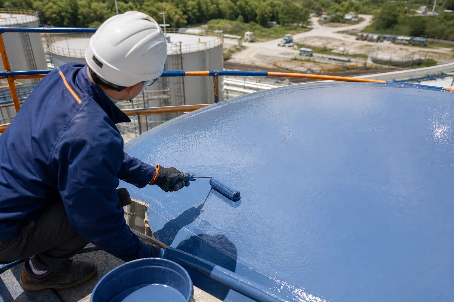 Industrial repair material category evaluation scenes