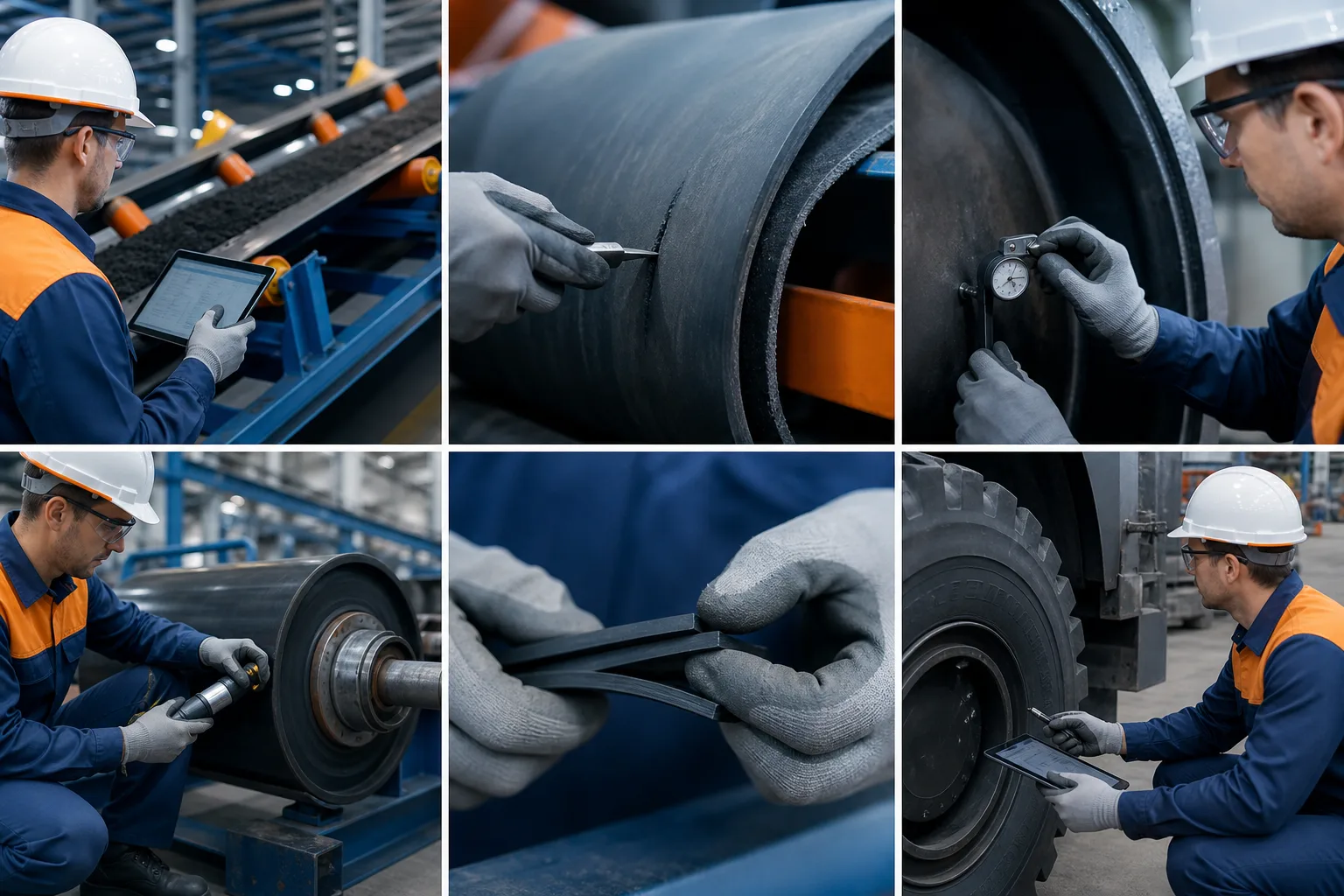 Industrial repair assessment covering equipment, substrate, damage, and service conditions