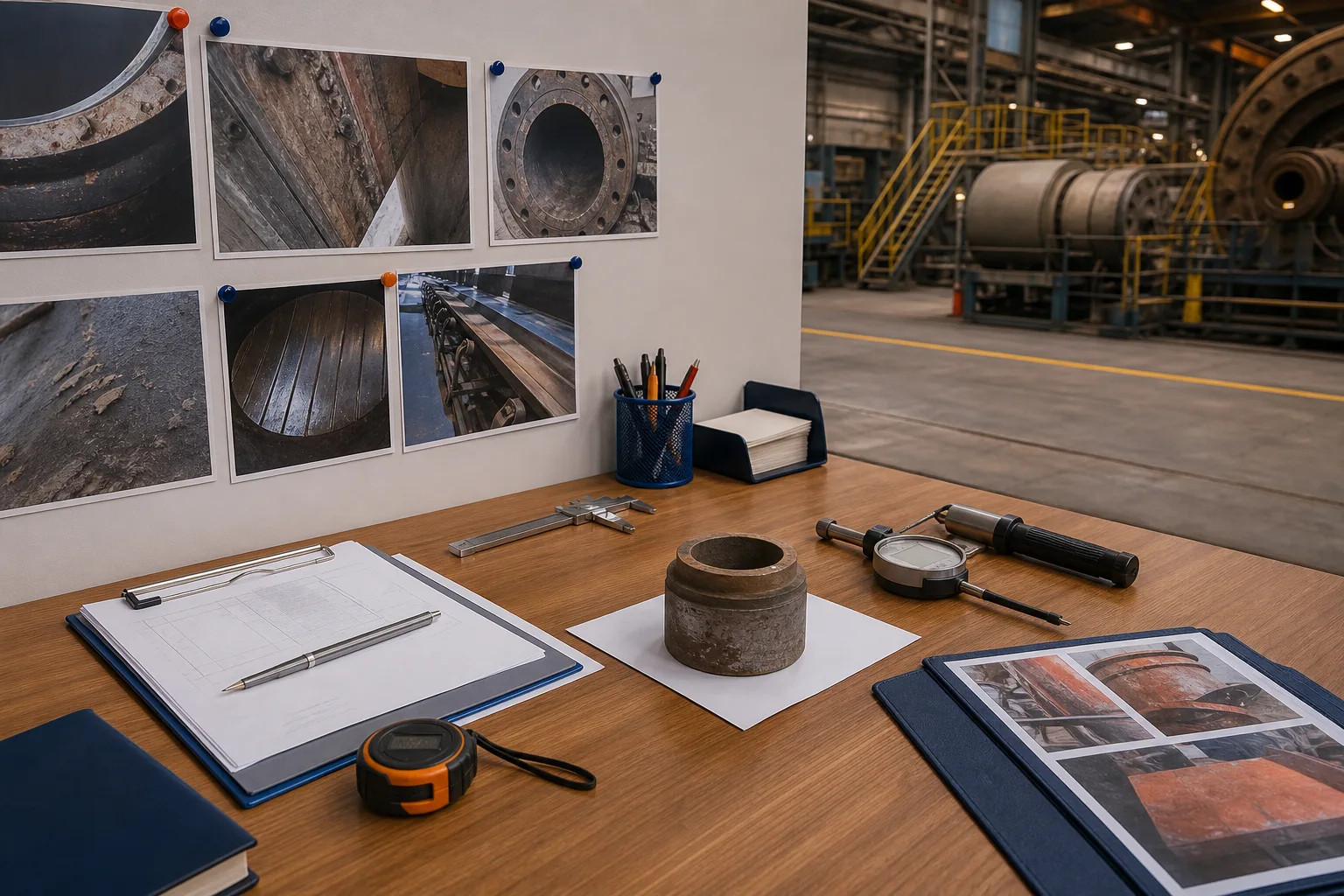 Equipment information prepared for a wear protection recommendation