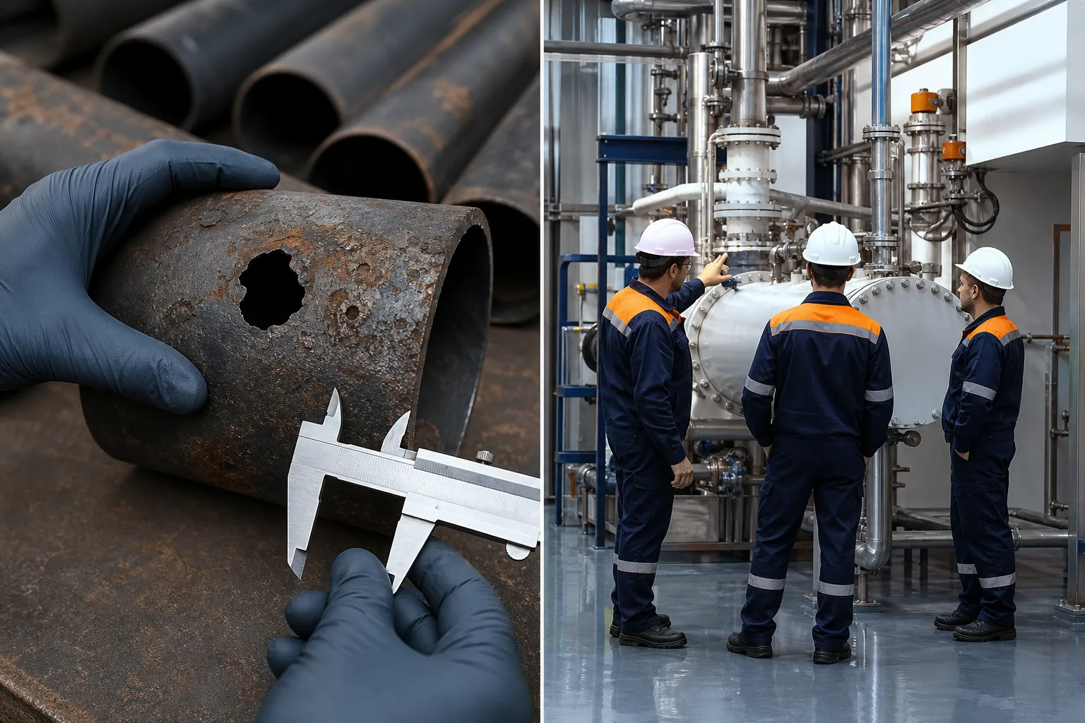 Technician evaluating substrate and service conditions before repair
