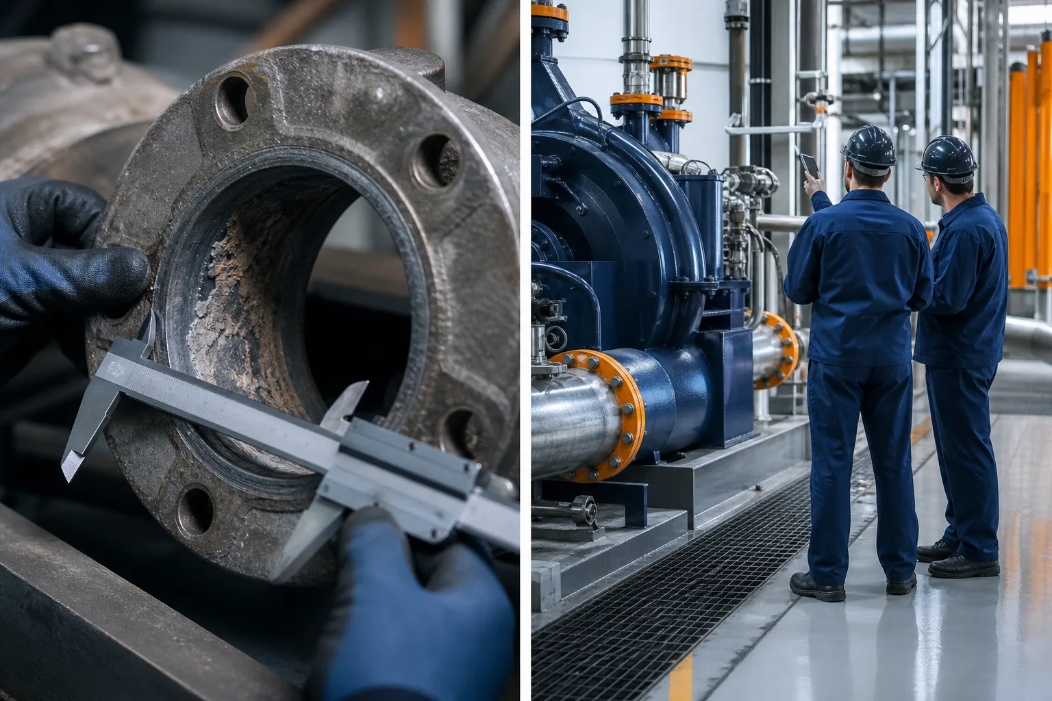 Technician evaluating substrate and service conditions before repair