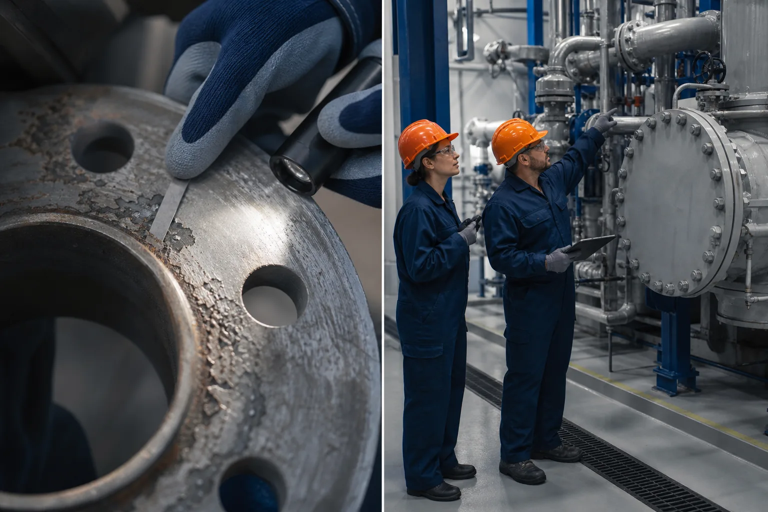 Technician evaluating substrate and service conditions before repair