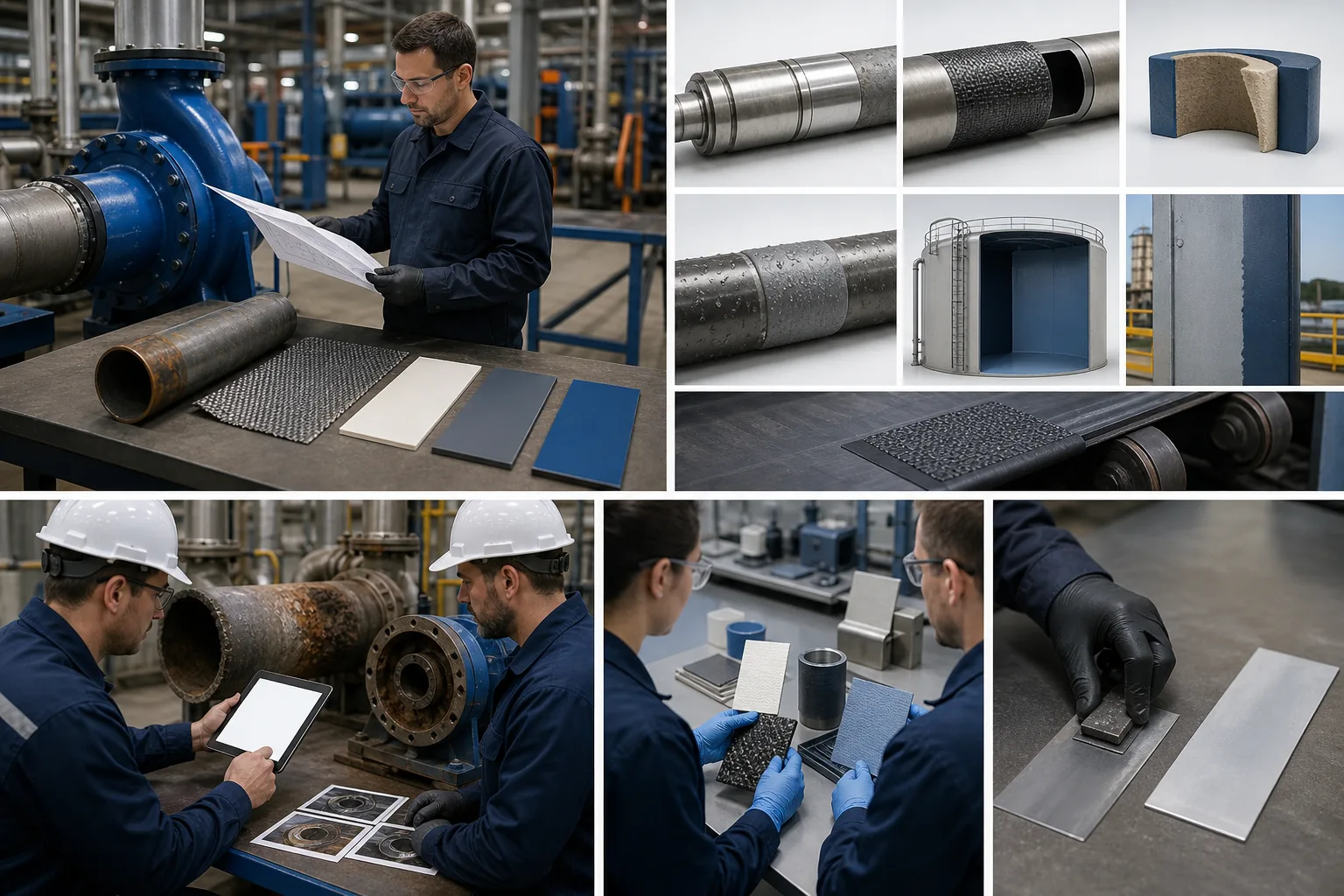 Structural, pressure-containing industrial repair visual