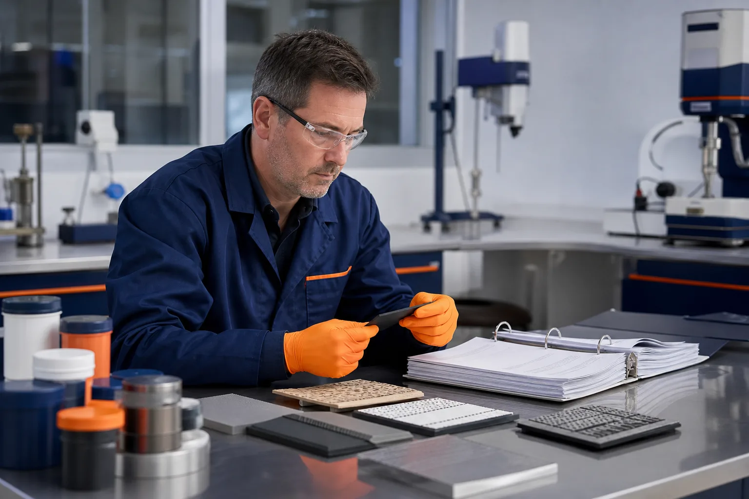 Quality management review for industrial repair materials