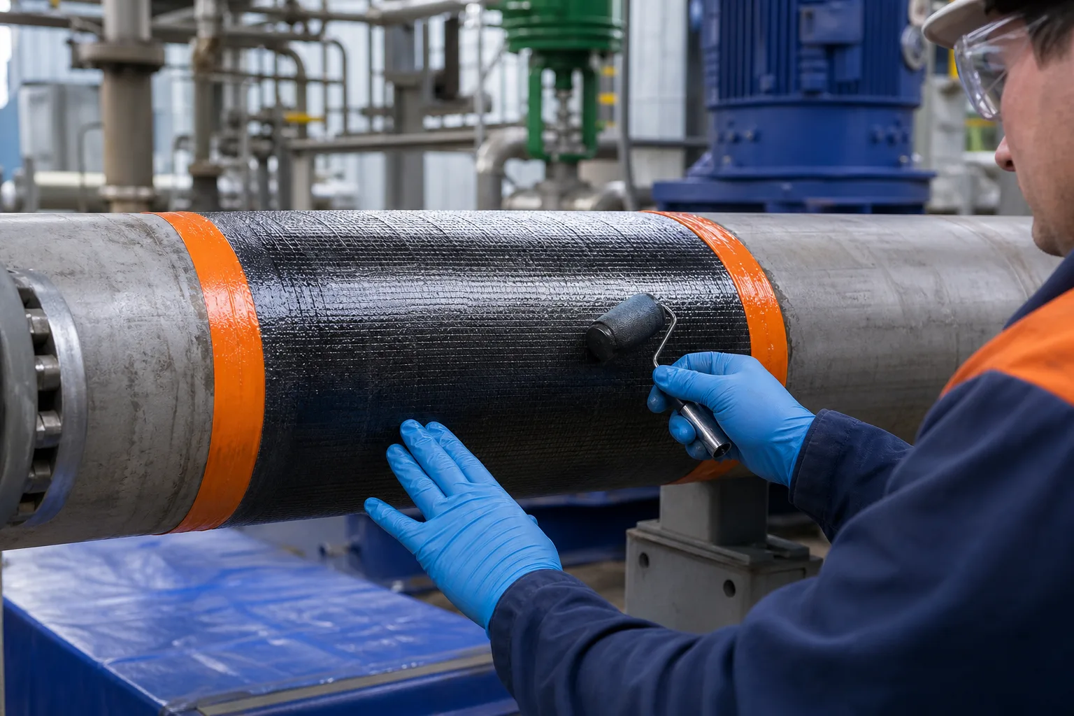 Industrial repair categories for metal, pipe, wet surfaces, fluid equipment, and elastomers