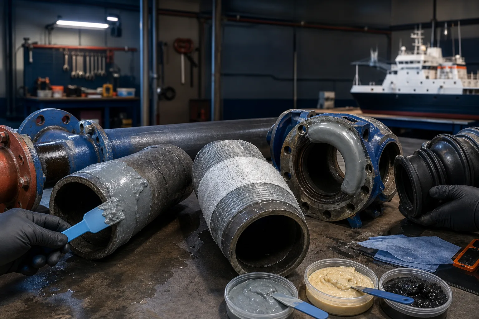 Industrial repair materials and equipment representing multiple ZDSChem product categories