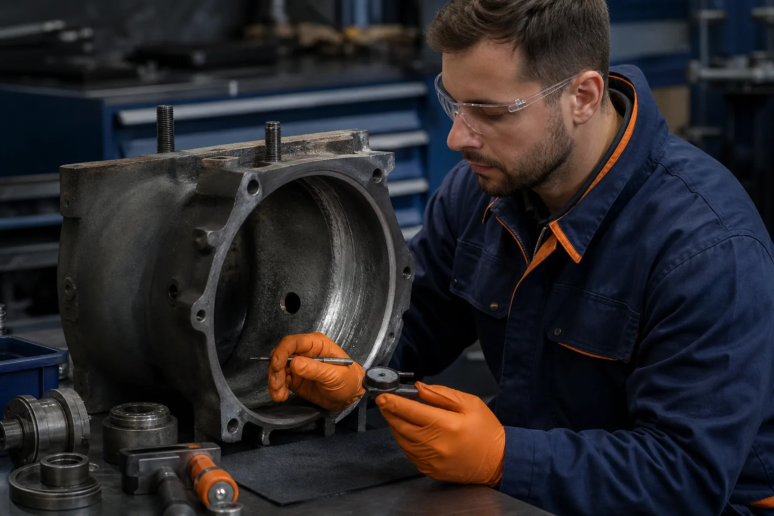 Industrial equipment representing repair material series