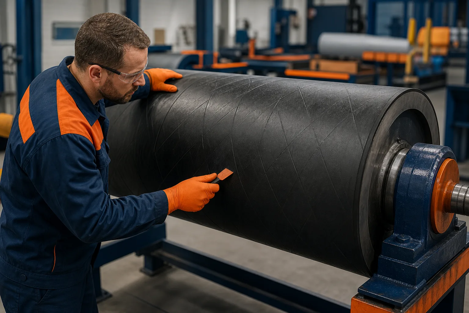 Industrial equipment representing repair material series