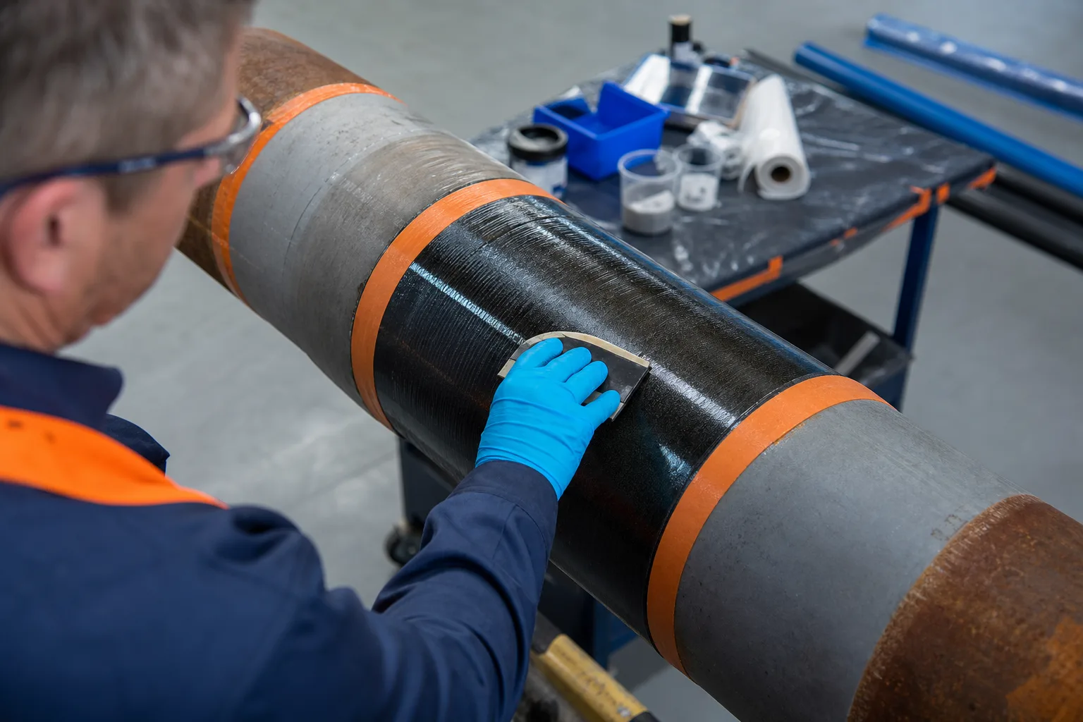 Reinforce Pipe industrial repair visual