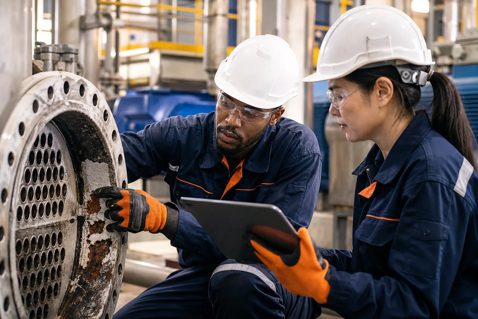 Industrial team preparing a defined repair scope for quotation