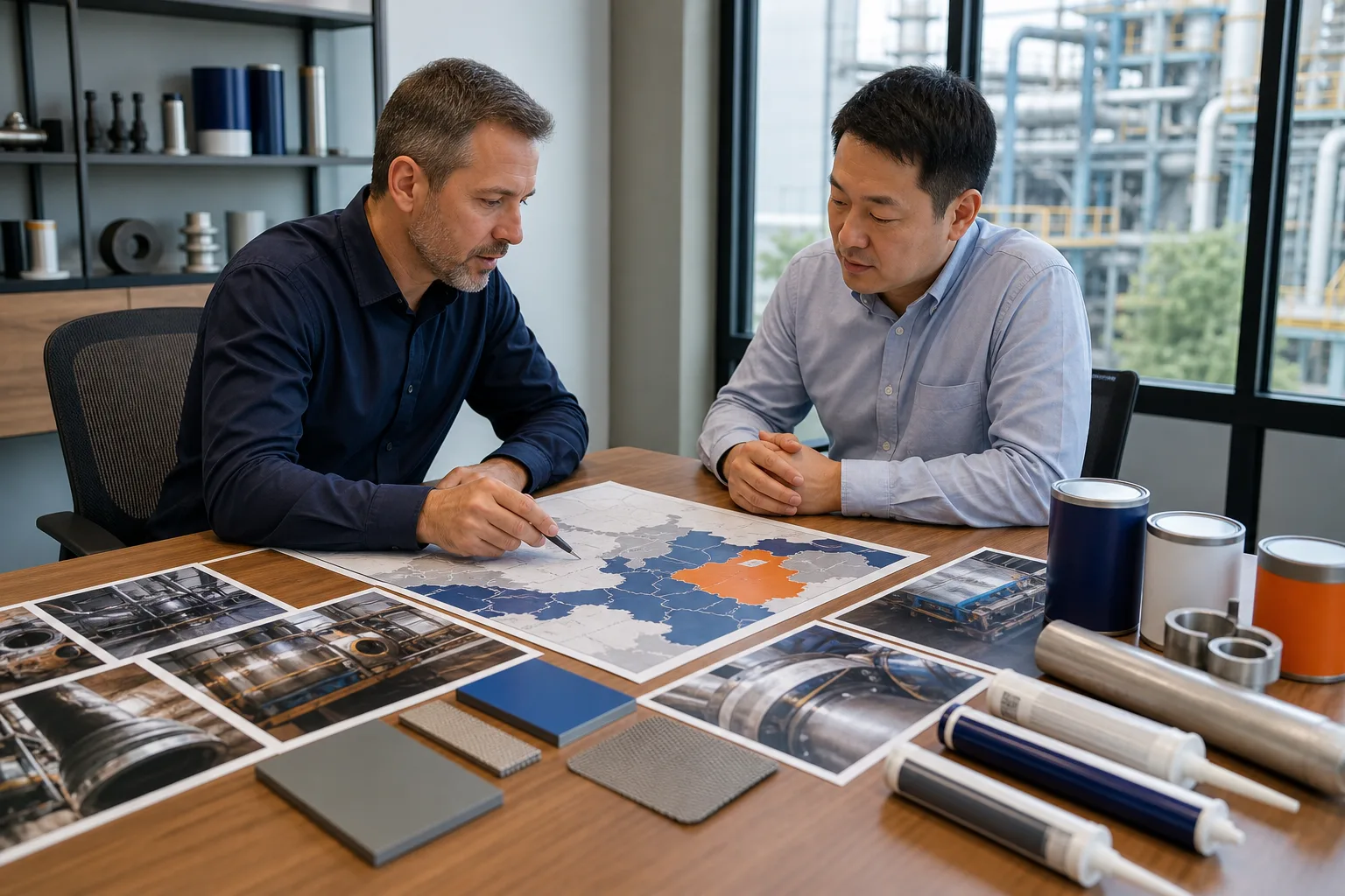 Industrial distributor planning a market entry strategy for repair materials