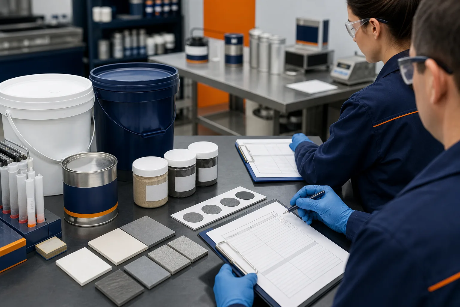Unbranded industrial packaging and blank label layouts under review