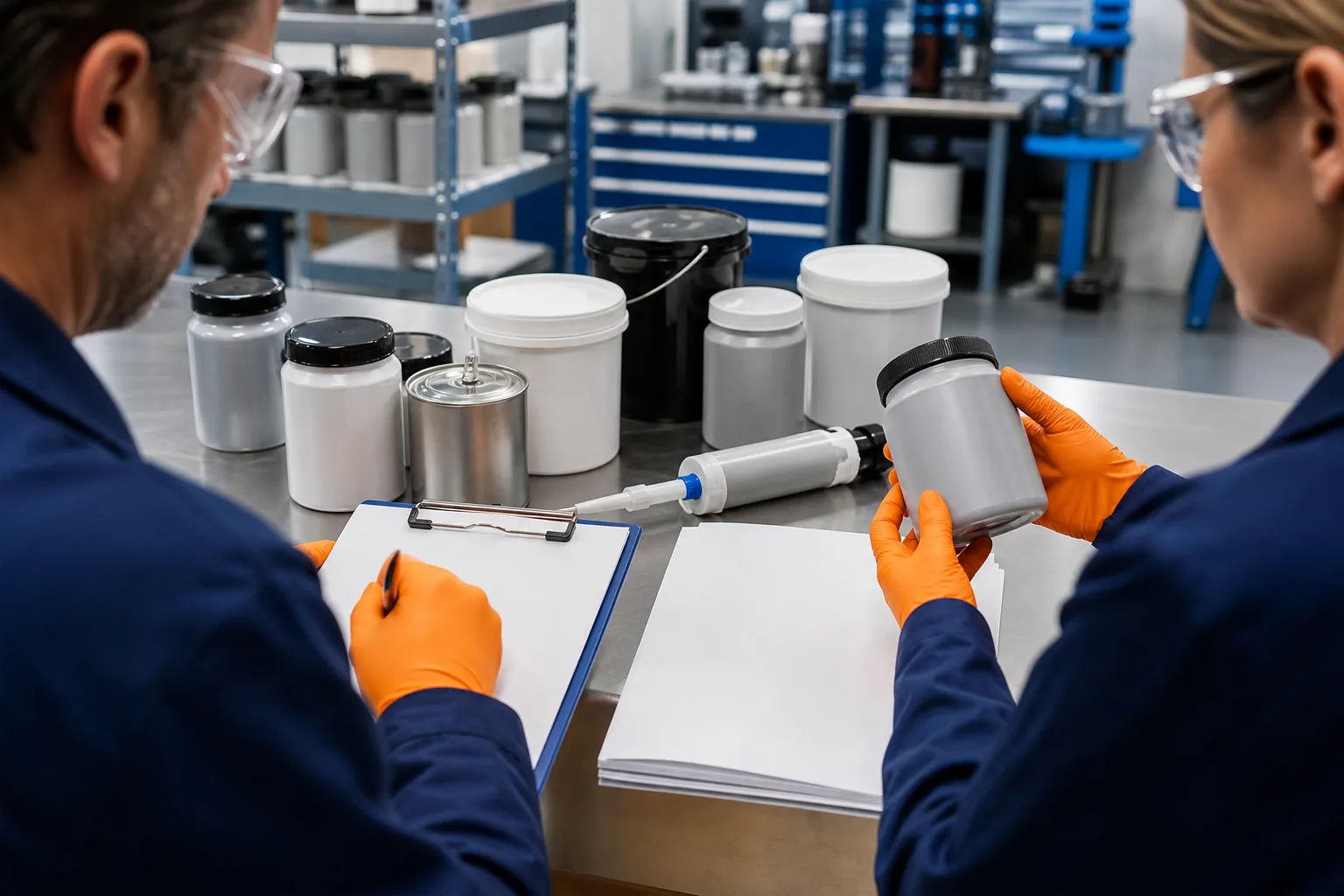 Unbranded industrial packaging and blank label layouts under review