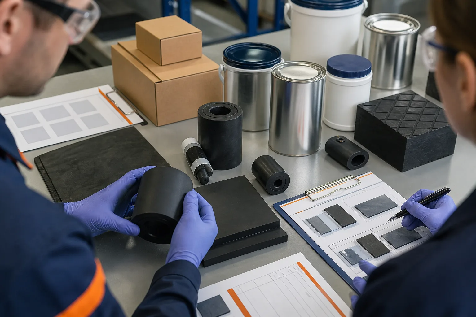 Unbranded industrial packaging and blank label layouts under review