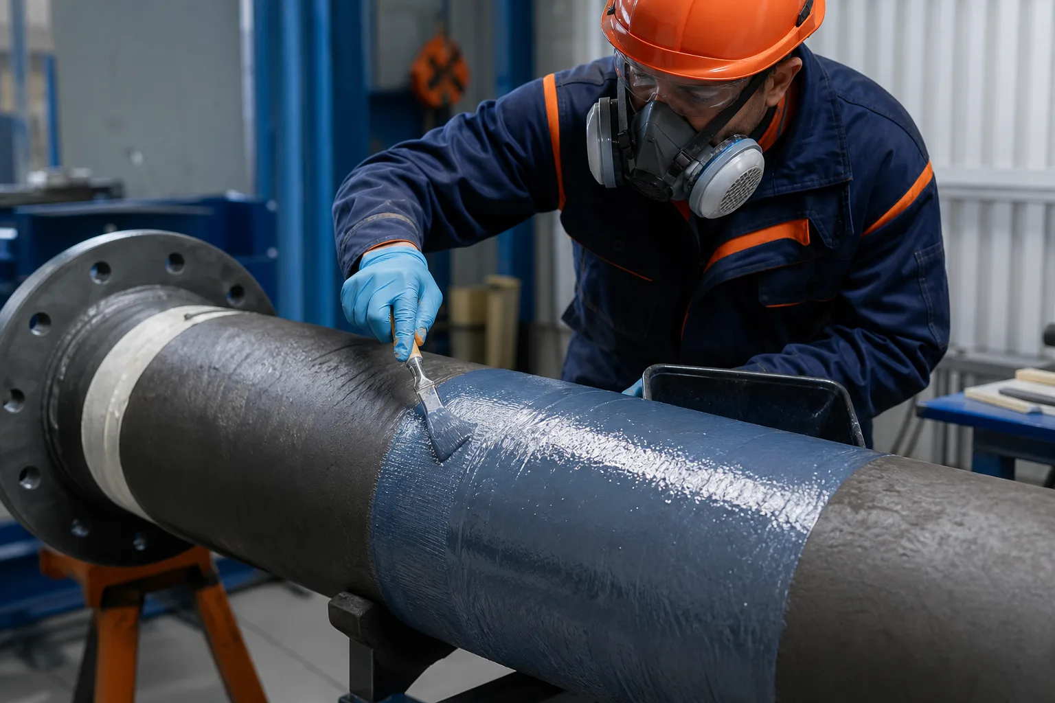 Industrial repair scenarios representing ZDSChem maintenance material categories