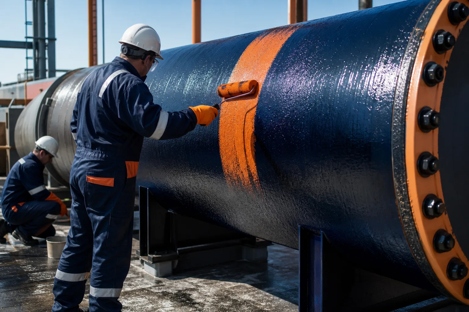 Industrial repair scenarios representing ZDSChem maintenance material categories
