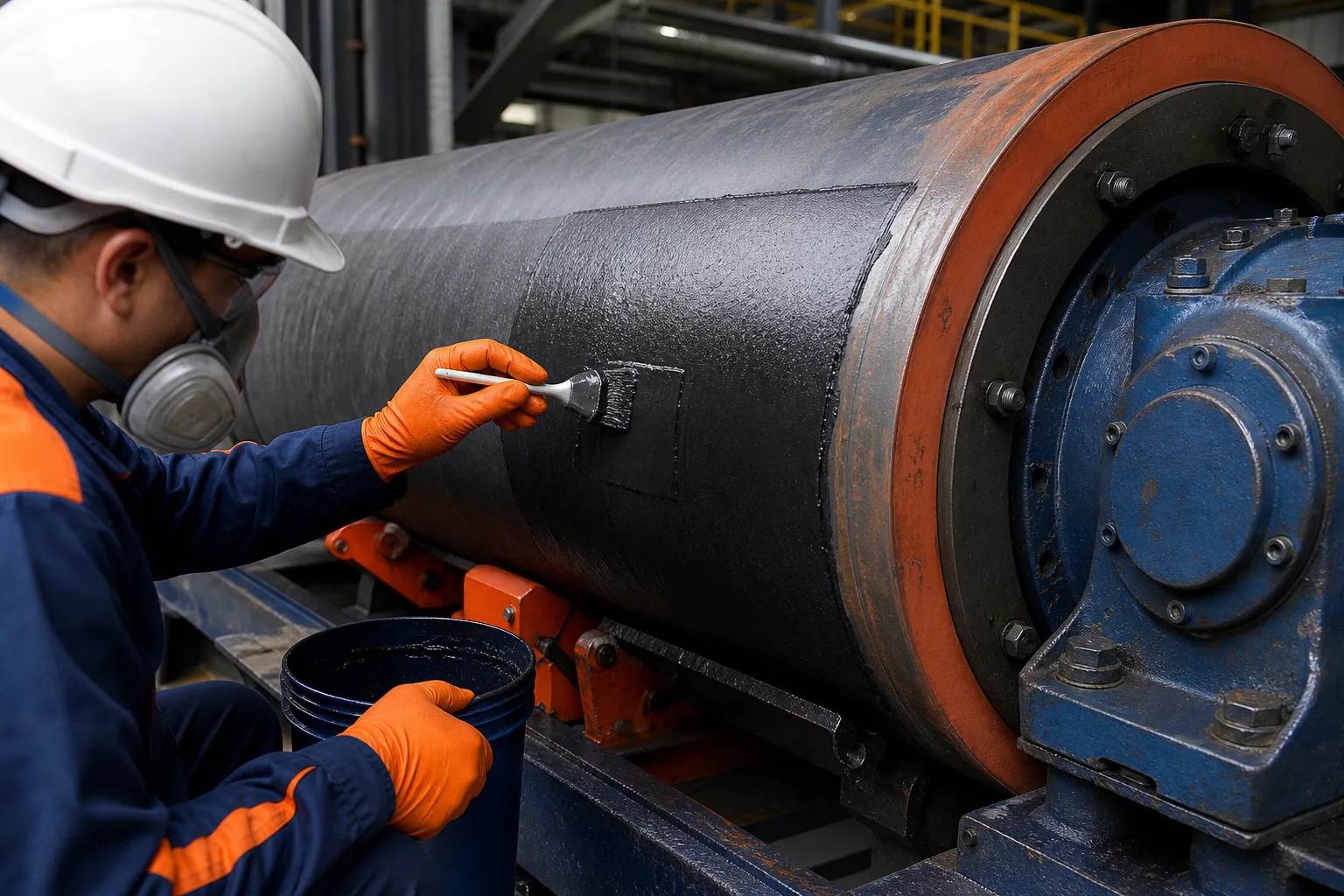 Industrial repair scenarios representing ZDSChem maintenance material categories